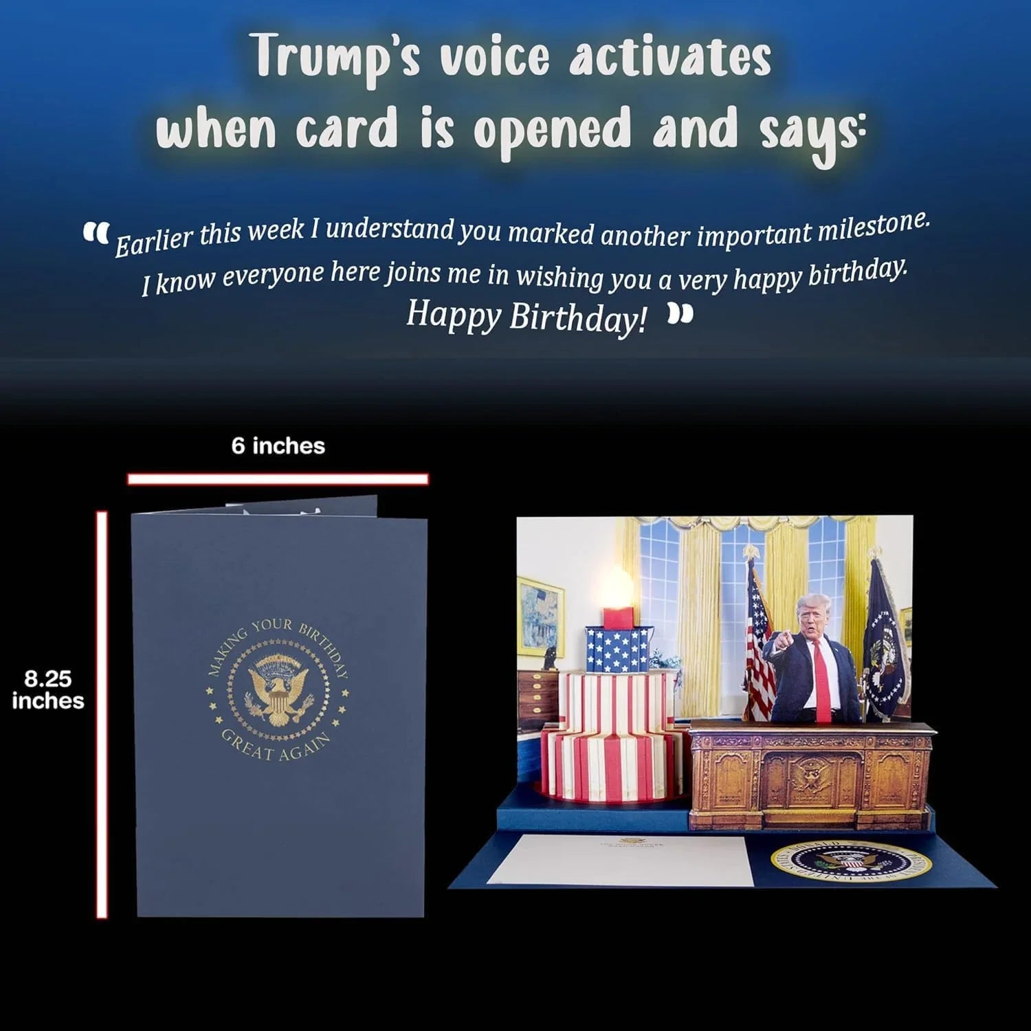 Donald Talking Pop-Up Birthday Card with Light & Sound