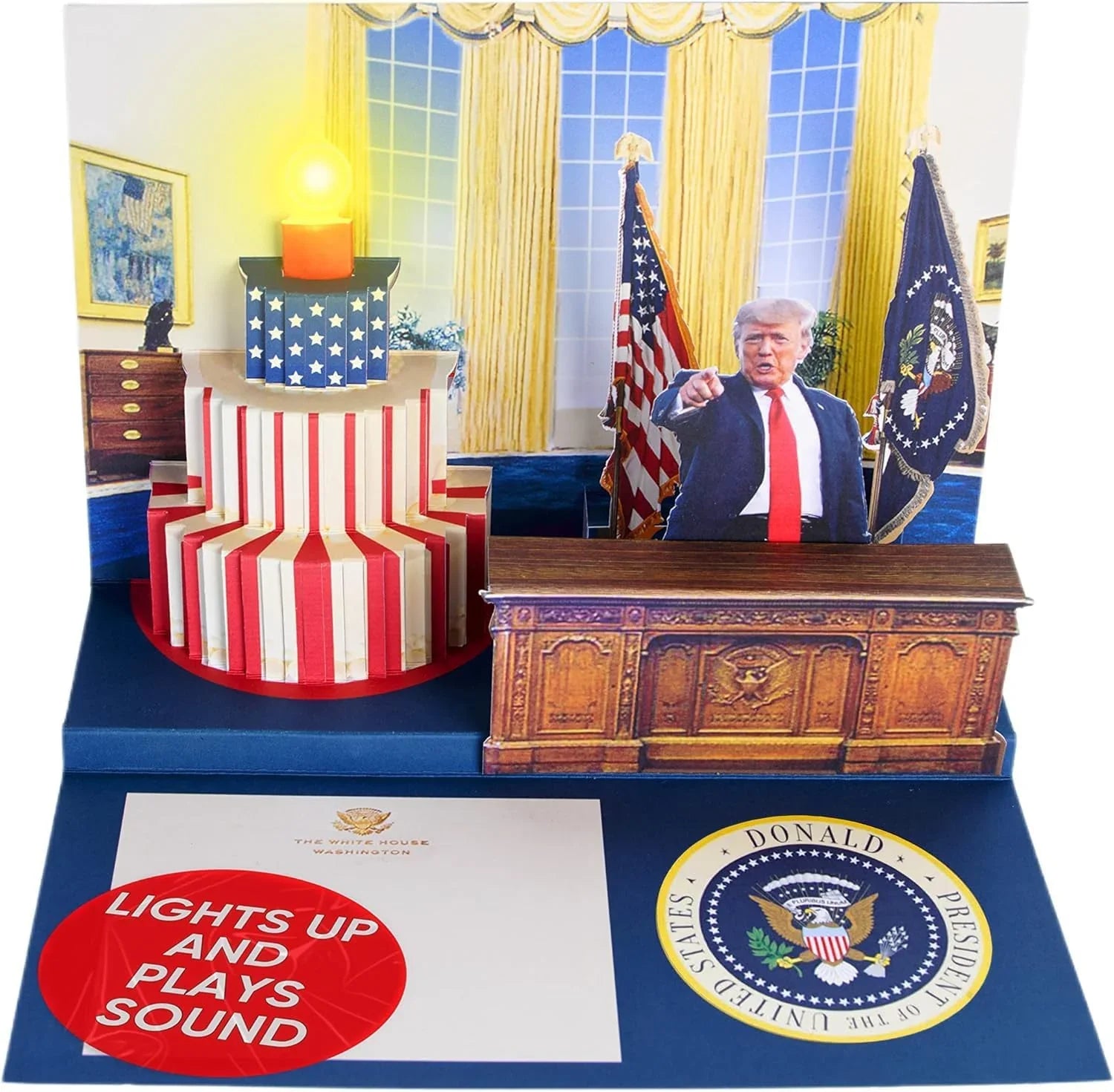 Donald Talking Pop-Up Birthday Card with Light & Sound